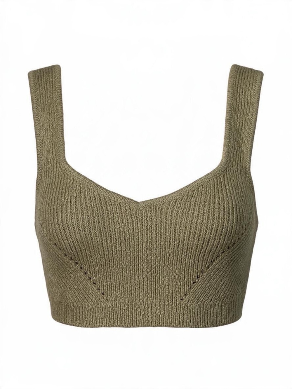 URBAN OUTFITTERS TEXTURED KNIT CROP TANK